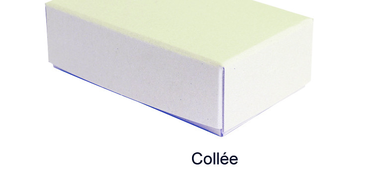 Boîte grise collée